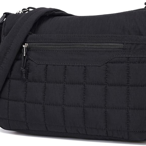 Trendy Colorblock Medium Purse - Essential Lightweight Quilted Crossbody Bag - Picture 9 of 9